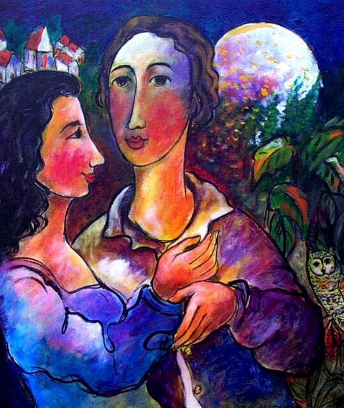 Lovers In Moonlight by Jose Ventura